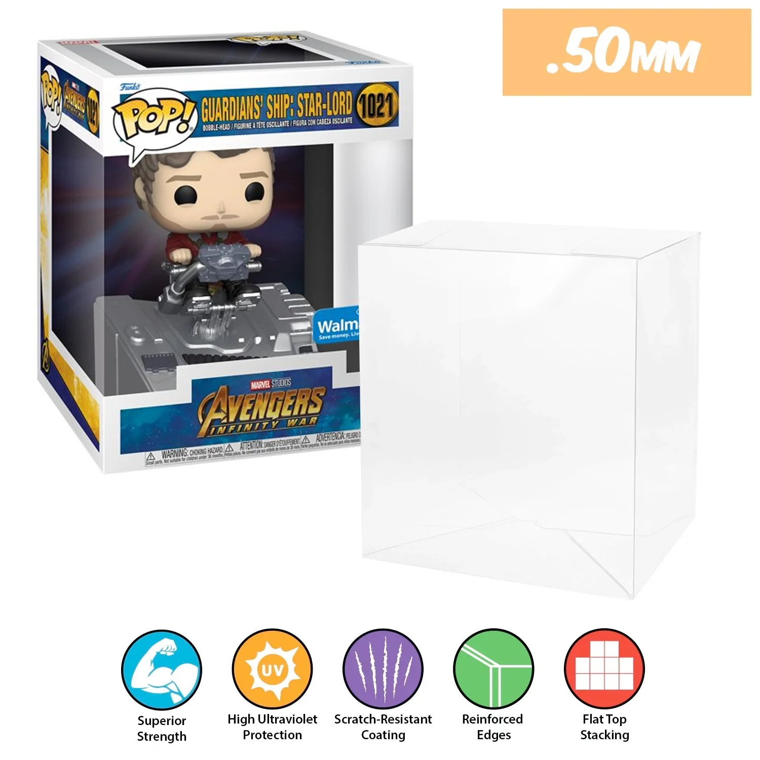 **REPLACED WITH 0.60MM** 6 INCH STANDARD Pop Protectors for Funko (0.50mm thick, UV & Scratch Resistant) 8h x 6.5w x 5.5d (Tags: A-G) - Image 28