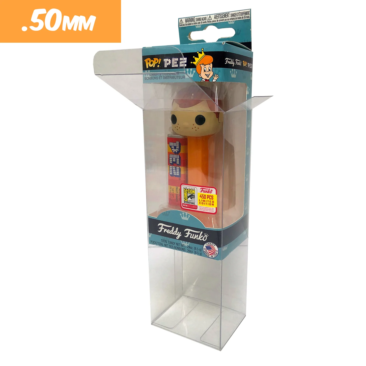 POP PEZ Protectors for Funko (0.50mm thick) 7h x 2.5w x 2d - Image 5